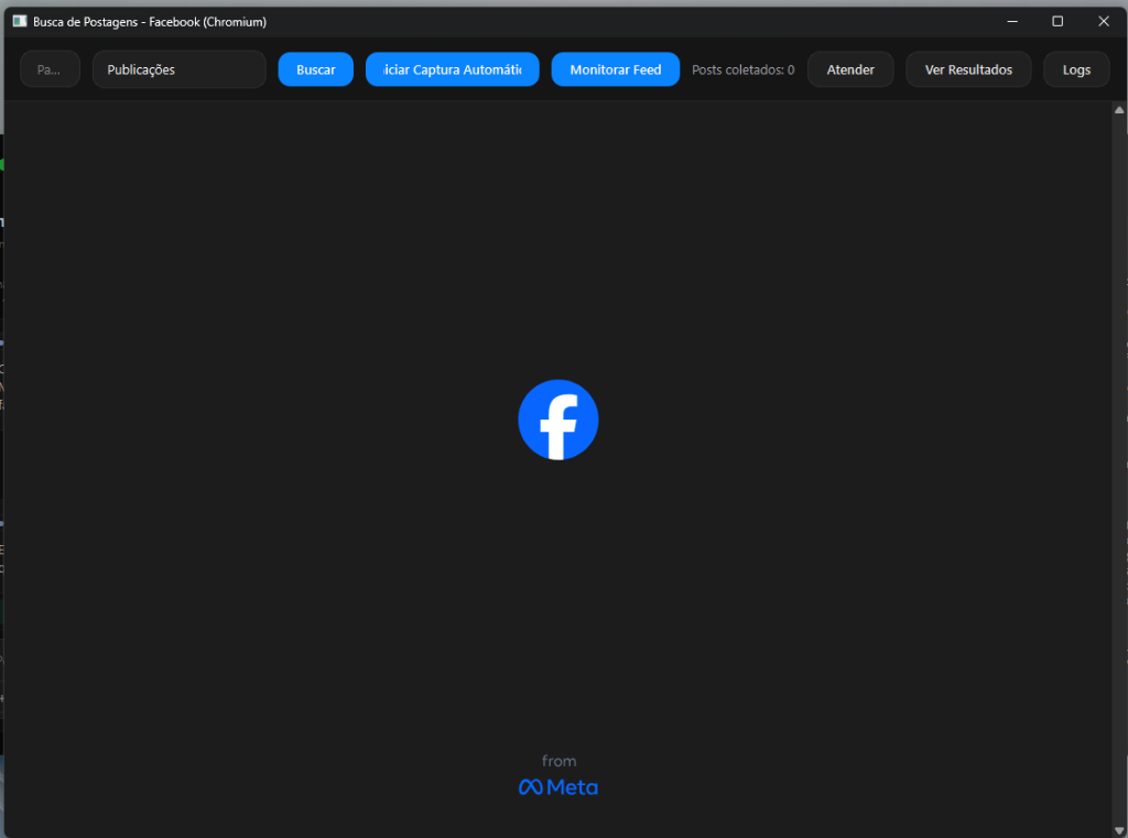 Radar de Postagens no Facebook